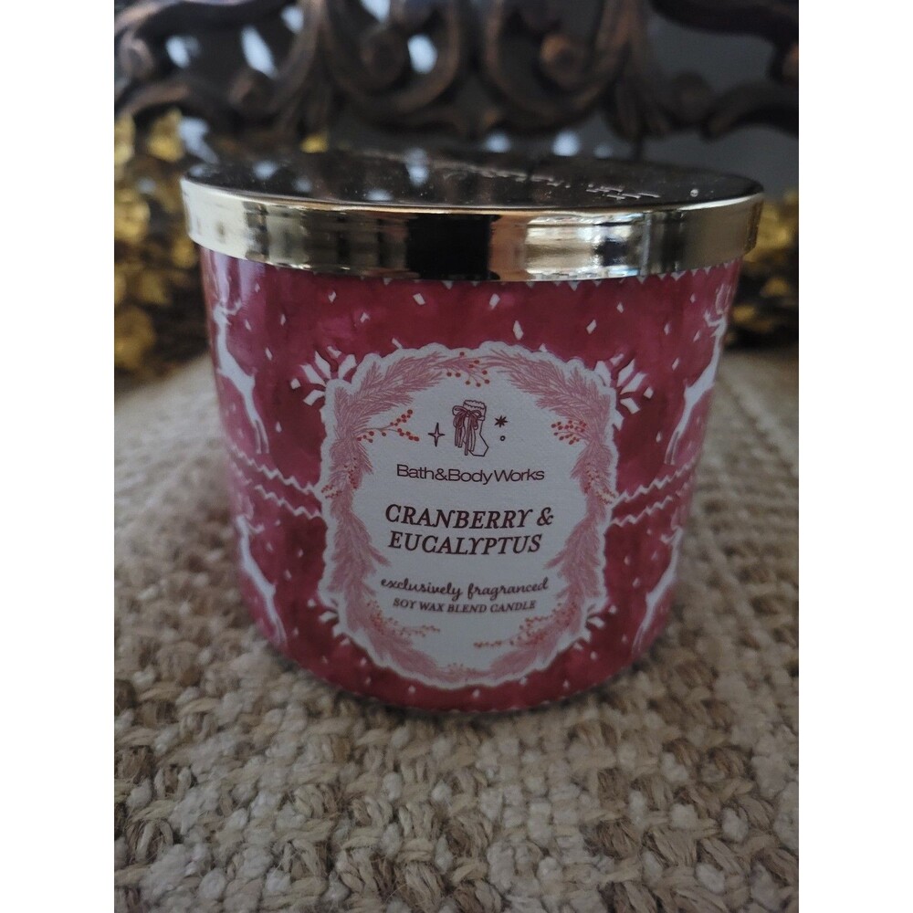 Cranberry & Eucalyptus - Bath and Body Works 3-wick Candle